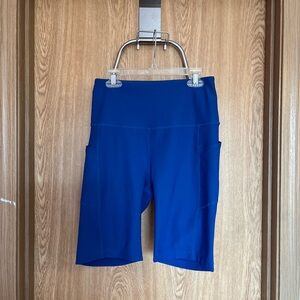 Women’s Blue MPG Sport biker shorts | Size Small